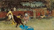 Marsal, Mariano Fortuny y Bullfight Wounded Picador painting